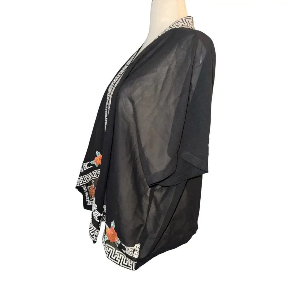 Forever 21 boho asymmetrical sheer oversized shrug XS - NWT - Picture 8 of 8